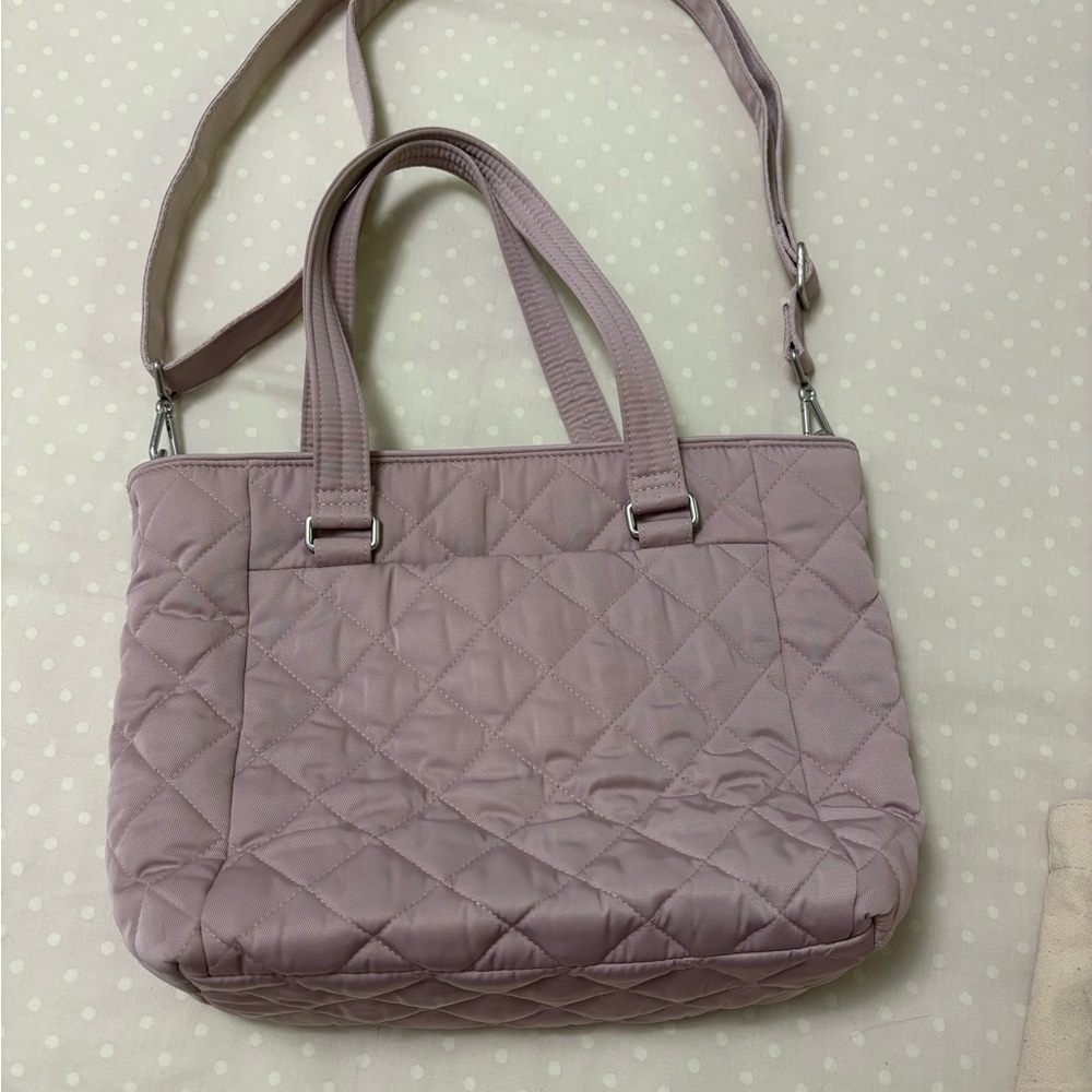 Vera Bradley Quilted Lavender Shoulder Bag